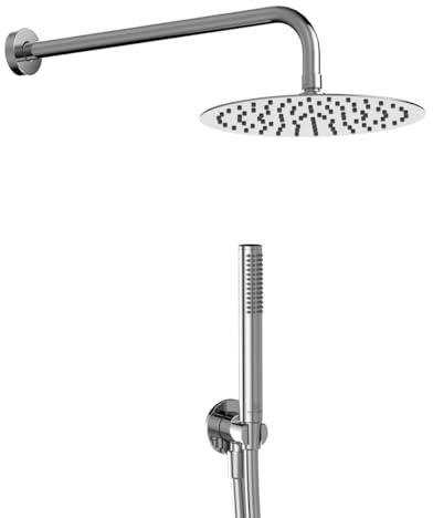Ideal Standard - Idealrain Duschset, rund, 5-teilig, Duschset für Badezimmer, verchromt