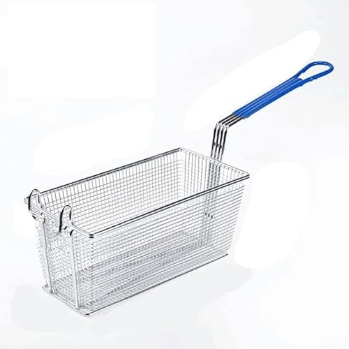 Cestello per Friggitrice Patatine Fritte Telaio Friggitrice Cestello Filtro Piazza Rete Crittografa Scolapasta Colino A Forma di Frittura In Acciaio Inossidabile Maglia Cucchiaio per Schiumarola