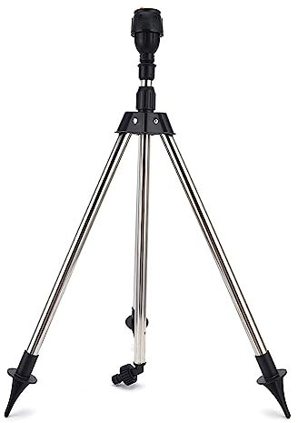 YIWENG Irrigatore rotante a 360 gradi con treppiede telescopico Spruzzatore rotante automatico Irrigatore per irrigazione del prato inglese
