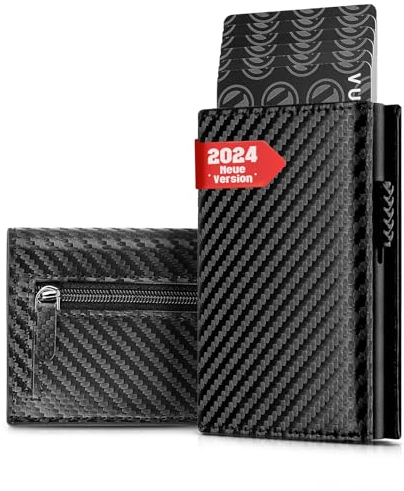 IceReco Reisepasshülle Leder Portmonee Herren Geldbörse Wallet mit Münzfach Kartenetui Klein/Mini mit RFID Schutz Karten Geldbeutel Kartenhalter Portemonnaie Brieftasche Portemonaie