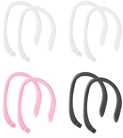4 paia di ganci per cuffie, anti-perdita, anelli di fissaggio per cuffie, passanti di sicurezza universali, accessori per cuffie, adatti per corsa e allenamento