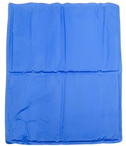 ANCLLO Tapis rafraîchissant pour Chien, Tapis Auto-refroidissant, Tapis rafraîchissant Durable pour Animaux de Compagnie, 50 x 65 cm, Bleu