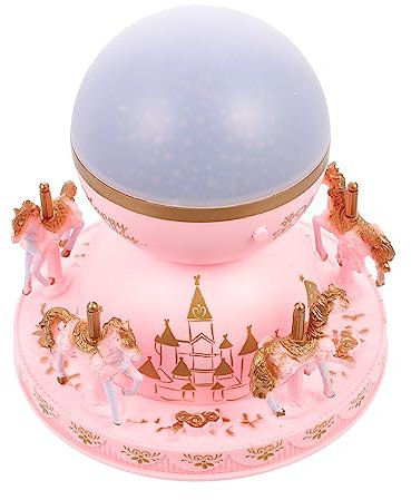 UKCOCO Carosello Proiettore Luce Musicale Per Ragazzo Ragazza Lampada Proiettore Con Melodie e Design Unico Per Compleanni e Feste Decorazione Da Tavolo Colorata e Creativa