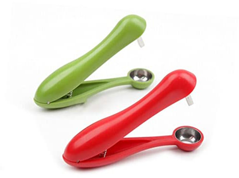 Hemobllo Cherry Pitter and Olive Corer Fruit Seeder Stainless Steel Kitchen Tool for Fruit Stone Removal Suitable for Home and Outdoor Use Random Color