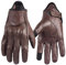 CaFfen Guantes Moto Guantes de Motocicleta for Mujer, de Verano, Transpirables, Estilo Retro, de Dedo Completo, for Ciclismo, Color Negro, marrón y Rosa, Tallas XS a XXL Guantes para Moto(Brown,M)