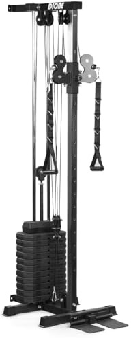 DIONE CW60 – Poulie Simple – Câble Crossover – avec Poids de 60 kg – Extensible jusqu'à 90 kg – Fixation Murale – Tour de Traction – Tour de Traction