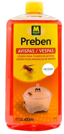 Líquido para Trampa de Avispas y Avispones 400ml - Preben Muy EFICAZ | Atrayente Concentrado Exterior Eficaz Jardín, Piscina o Terraza | Duración 30-40 Días, hasta 4 Trampas | Nexum Market