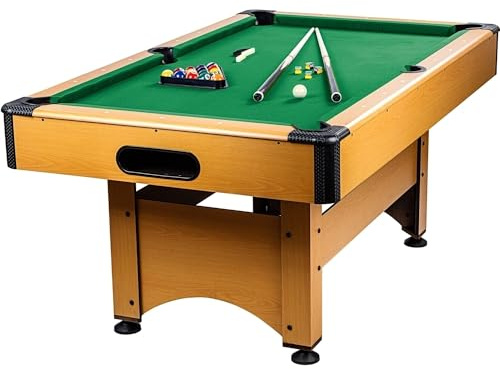 GAMES PLANET 6 ft Billardtisch Trendline“ + Zubehör, 9 Farbvarianten, 184 x 108 x 82 cm (LxBxH)