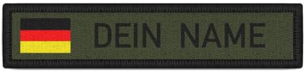 Namenspatch BW Deutschland personalisiert Fahne Uniform Olivgrün gestalten#27141