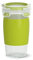 EMSA Clip & Go Smoothiebecher, 0,45 L, rund, 100 Prozent dicht, mit Frischedichtung, Transparent, Hellgrün, Made in Germany, N10715