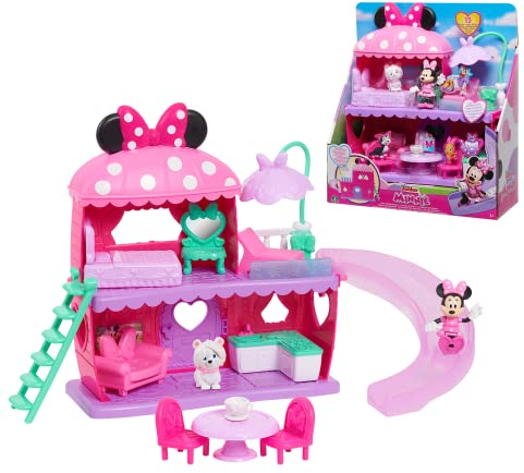 Disney Minnie, Minnie's House, 13 Pieces, Figurines and Accessories, Toy for Children 3 Years and Above MCN22