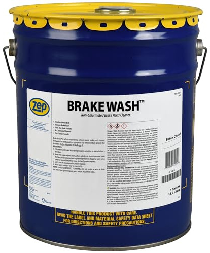 Zep Brake Wash Liquid Non-Clorinated Parts Cleaner - 5 Gallon (1 Pail) 50535 - Fast-Acting, Non-chlorinated, Solvent Degreaser
