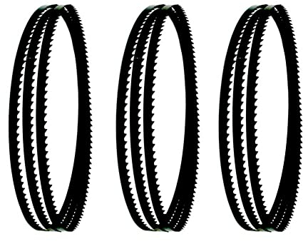 STORKY 1490 mm / (6 mm, 10 mm, 12 mm) / 0,36 mm / (4) T, 6 t, 14 t Bandsäsäslade for Bandsägen Basa 1 Scheppach 3pcs (Color : 1490x6x0.36mm 6T)