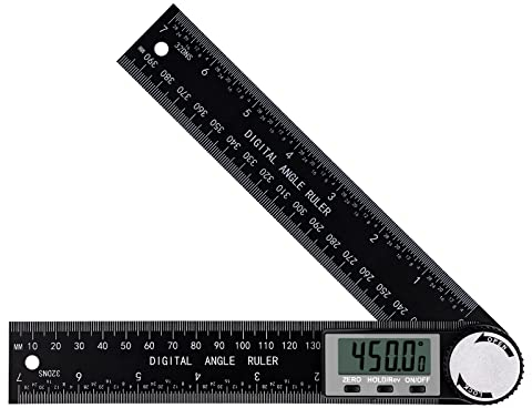 Digital Angle Finder, Digital Inclinometer Protractor Angle Measure Tool Angle Ruler with LCD Display for Woodworking Construction Repairing.