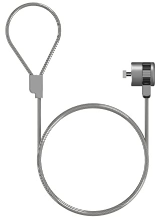 AISENS Sicherheitskabel mit Schlüsselschloss für Computer, Monitor, Laptop, 1,5 m