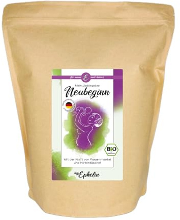 myEphelia | Bio Stilltee für Mütter nach der Geburt mit 21% Bockshornkleee Vorratspackung (750g) (Wochenbett) | ohne Fenchel und nicht abstillend, mild und lecker, nach der Geburt und Entbindung, ideal auch nach Kaiserschnitt