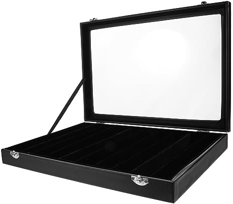 Cabilock Halsketten Organizer Schmuck Aufbewahrung Kasten Mit Transparentem Deckel Stapelbar Kratzfest Für Halsketten Und Armbänder Modisches Design Für Zuhause Und Juweliergeschäfte