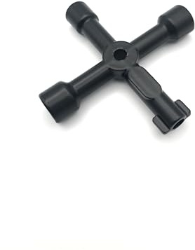 4 Way Utility Key, Radiator Key, Gas Meter Box Key, Panel Key, Service Utility Key, Gas Key for Meter Reading, Triangle Key, Meter Cupboard Key, Electric Meter Box Key, Panel Key Multi Tool (Black)