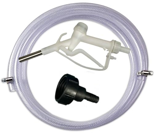 MYPURECORE AD-Blue/Diesel Fuel Kit with IBC Tank Adapter – 3m Reinforced Hose and Clips, Corrosion-Resistant S60x6 Outlet – Ideal for Adblue, Antifreeze, Oil Dispensing