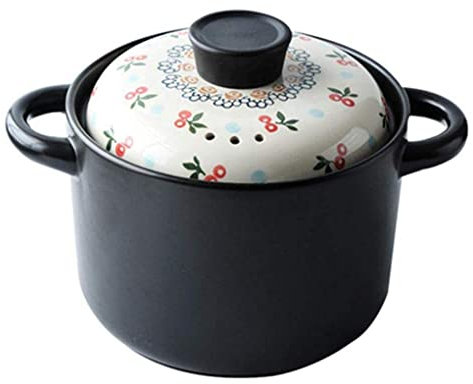 ZGYOZMNG Ceramics Casserole with Lid Handles Cooking Pot High Temperature Pots and Pan Housewarming Gift A (Size : E) B