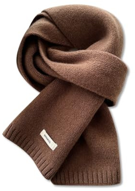 LumiSyne Invernale Sciarpa Lavorate a Maglia Per Donna Uomo Sciarpa In Lana Australiana Semplice Tinta Unita Maglia a Coste Lungo Sciarpa Da Collo Pashmina Morbido Calda Fazzoletto Da Collo 160×20cm