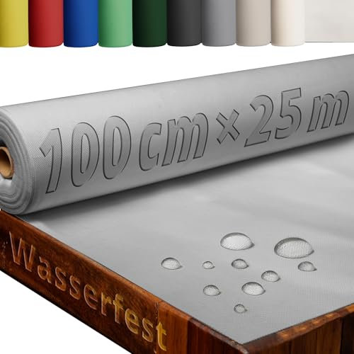 Tischdecke Rolle Tischdeckenrolle Vliesstoff Vlies Grau 1 x 25 m 80g/m² abwaschbar wasserabweisend