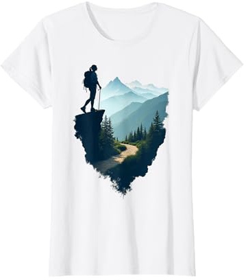 Wander Frauen Bergsteiger Liebhaber Design T-Shirt