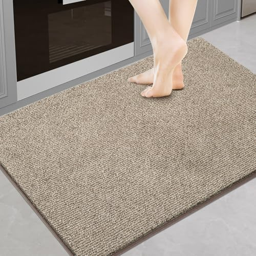 DOMUSTEX Schmutzfangmatte Innen 60 x 90 cm, Waschbar Teppich Läufer, Eingangsteppich, rutschfeste Fussmatte für Hund, Küche, Flur