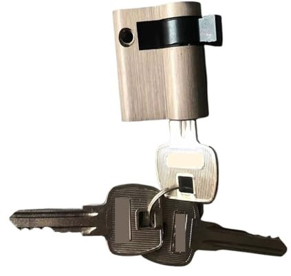 MJINA Núcleo de Cerradura, Medio Cilindro de Cerradura excéntrica, Altura 32MM for Cerradura de Canal, Puerta de Seguridad ignífuga(40mm)