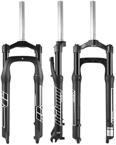 Federgabel für Mountainbikes, 20 26 Zoll, 4,0 Reifen, Fatbike-Gabel, 100/110 mm Federweg, Snow Beach, Elektrofahrrad, Federgabel, 1-1/8 Zoll, gerade Scheibenbremse, Vorderradgabel, 9 x 135 mm QR, manu