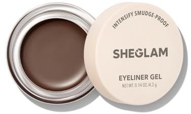 SHEGLAM Intensify Gel-Eyeliner wischfest und wasserfest, hochpigmentiert, langanhaltend, matt, 3 Farben - Braun