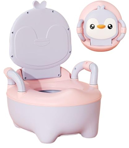 WJnflQN Potty Training Toilet, Children's Potty Training Toilet, Non-Slip Penguin Potty Chair, Portable Children's Chest of Drawers, Urinal Trainer for Outdoor Playing, Daycare, Preschool