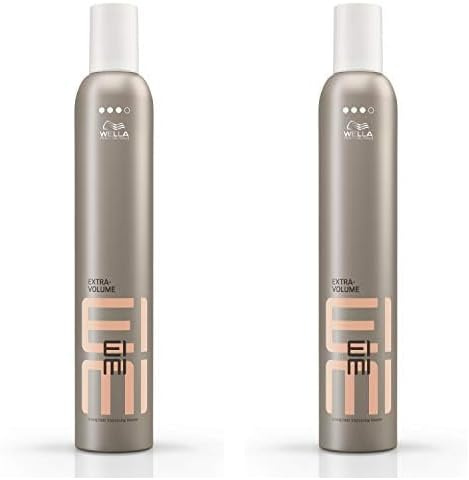 Wella Professionals EIMI Extra-Volume Espuma de peinado Volumen y fijación fuerte Protección contra el calor 500ml (Paquete de 2)