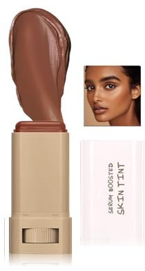 Foundation Stick, Foundation Pinsel, Make Up Foundation, Boosted Skin Tint, Foundation für reife Haut und Konturstab deckt Unebenheiten zu (#2, 18g)