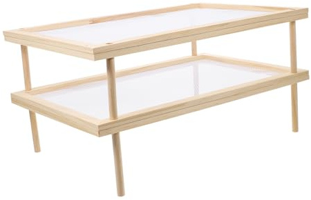 LOLIPPYY Essiccatoio Per Pasta Doppio Strato, Porta Spaghetti Pieghevole in Materiale Leggero, Adatto Per Cucina Domestica, Ristoranti e Negozi Di Noodles