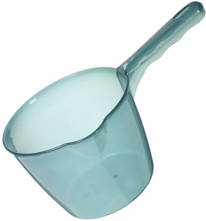 TOYANDONA Cucharón de Transparente con Mango para Cocina y Jardín Pala para Agua Multifuncional Resistente y Fácil de Usar para Riego y Lavado el Hogar