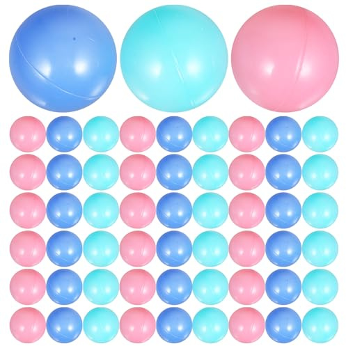 MOLUCKFU 100 Palline da Piscina per Gioco delle Palle Oceaniche in PE Palline di Forma Rotonda Colorate per Piscine di Nuoto e Parchi Giochi Leggere e Facili da Usare Set da 100 Pezzi