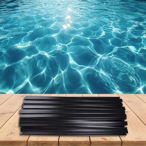 Homeponnew Kit di strisce di copertura per rivestimento piscina fuori terra - 33/38/45 pezzi clip di ricambio in PE con bloccaggio da 61 cm per sbarre, compatibile con piscine rotonde e ovali