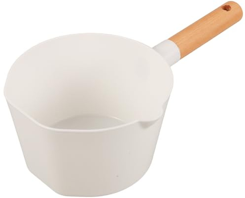 SHINEOFI Mestolo per Acqua da Cucina Manico in Legno, Utensile da Cucina per Uso Domestico e Ristoranti, Design Ergonomico e Grande Capacità per Lavare Frutta e Verdura