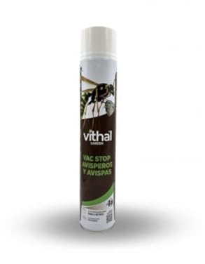 VITHAL VAC STOP Spray Antiavispas 750 ml | Insecticida para avispas, avispones y nidos | Pulverizador de largo alcance | Uso exterior