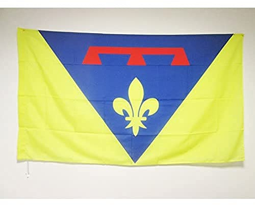 AZ FLAG Drapeau Var 150x90 cm Drapeau Français Polyester 100D Fourreau | Usage intérieur et extérieur Drapeau décoratif coutures doubles et bords renforcés avec fourreau pour mât