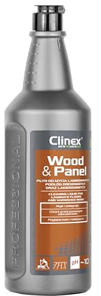 Clinex Holzboden Reiniger WOOD & PANEL 1 L - Effizient Laminatreinigerm und Parkettreiniger - Laminatreiniger - Holzreiniger - Laminat Pflege/Bodenreiniger & Bodenpflege
