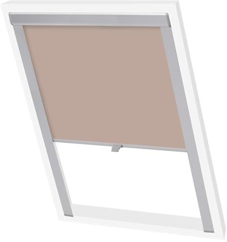 vidaXL Verdunkelungsrollo Verdunkelung Dachrollo Dachfensterrollo Beige 206
