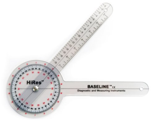 Baseline Goniometer, HiRes, Kunststoff 360°-ISOM-Goniometer, Länge 15 cm, 12-1002HR