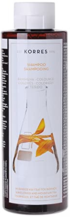 Korres Sunflower und Mountain Tea Shampoo für coloriertes Haar,1er Pack (1 x 250 ml)