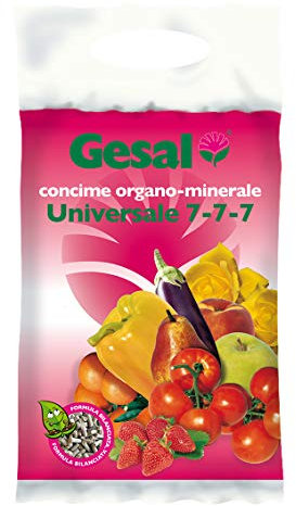 GESAL Organic Mineraldünger Universal 5 kg NPK 7-7-7 Pellets für Gemüse-, Obst- und Zierkulturen