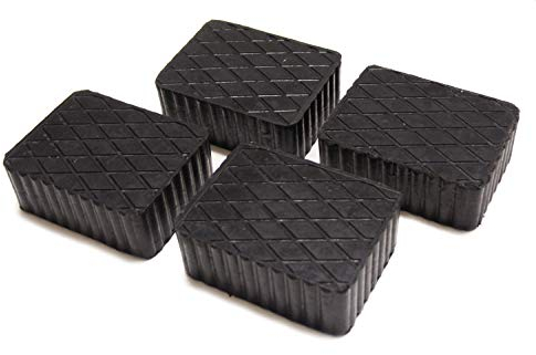 Gummiauflage 160x120x60mm - KIT mit 4 gummiklotz für Kfz Hebebühnen. Abmessungen des Gummiklotzes