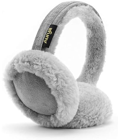 Aurya Ear Muffs - Classic Unisex Ear Warmer Winter Outdoor Earmuffs for Women (Standard, Gray)