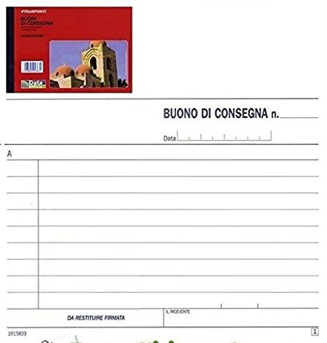 GICA - 10 BLOCCHI BUONI CONSEGNA TRIPLICE COPIA AUTORICALCANTI