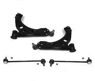 AOQ-KIT 2 BRACCI OSCILLANTI DX+SX+2 PUNTONI STABIL.COMPATIBILE CON FIAT BRAVOII,DELTA III 2001>